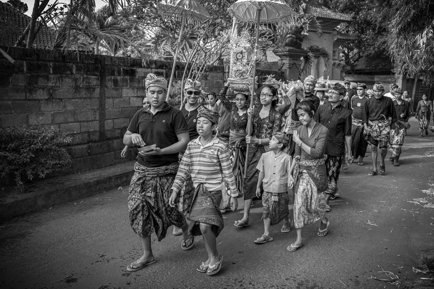 Ngaben cremation in Bali, the Dapdap tree carried in the procession to the sea is considered magical because it grows so rapidly.