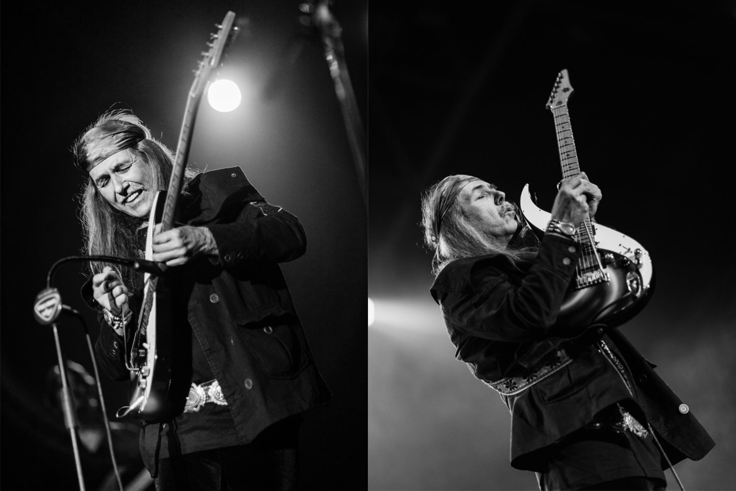 Uli Jon Roth playing the guitar at a Festival in New Zealand