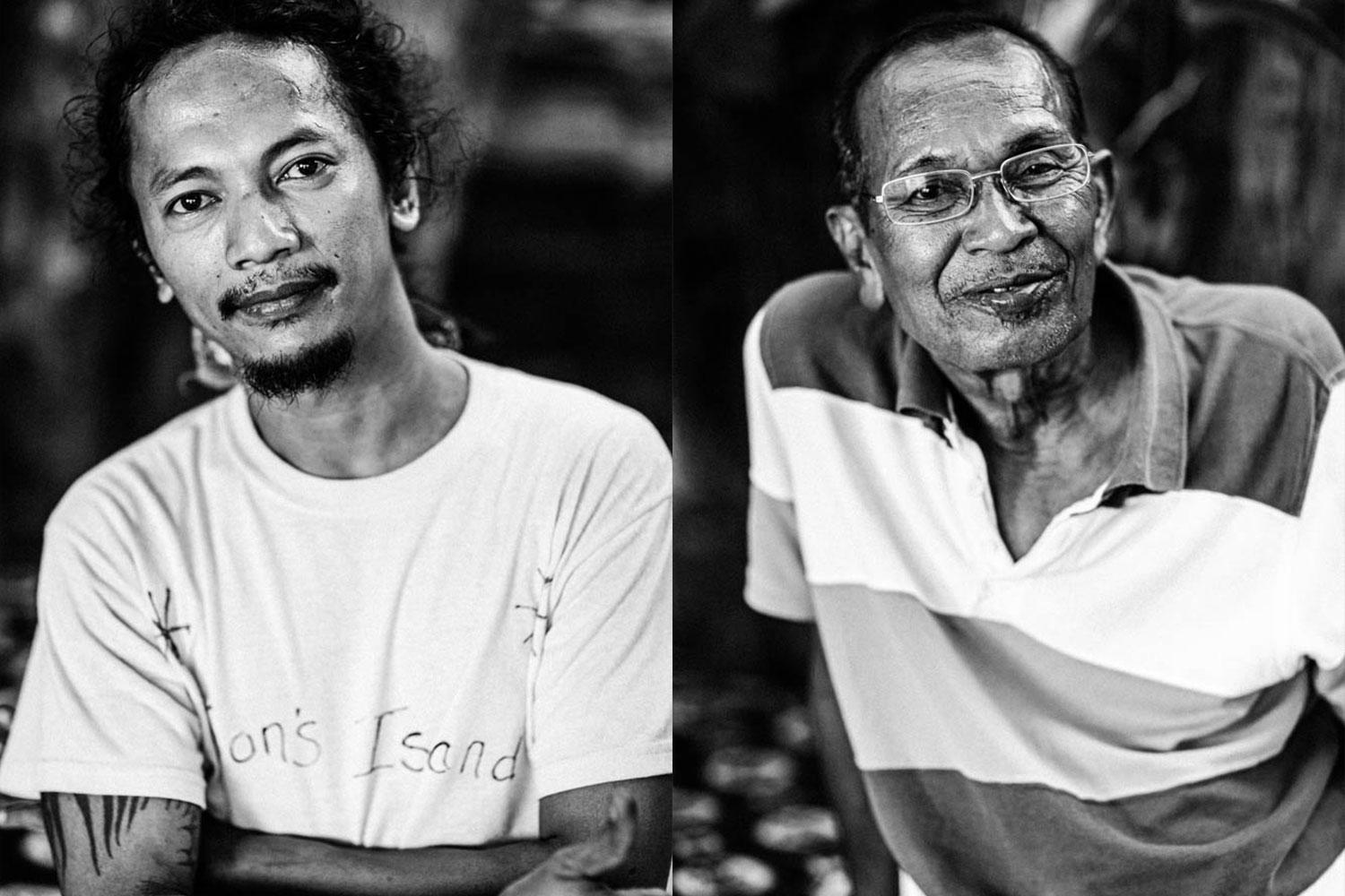 Freedom Reggae Bar Phuket black and white portrait of the staff.