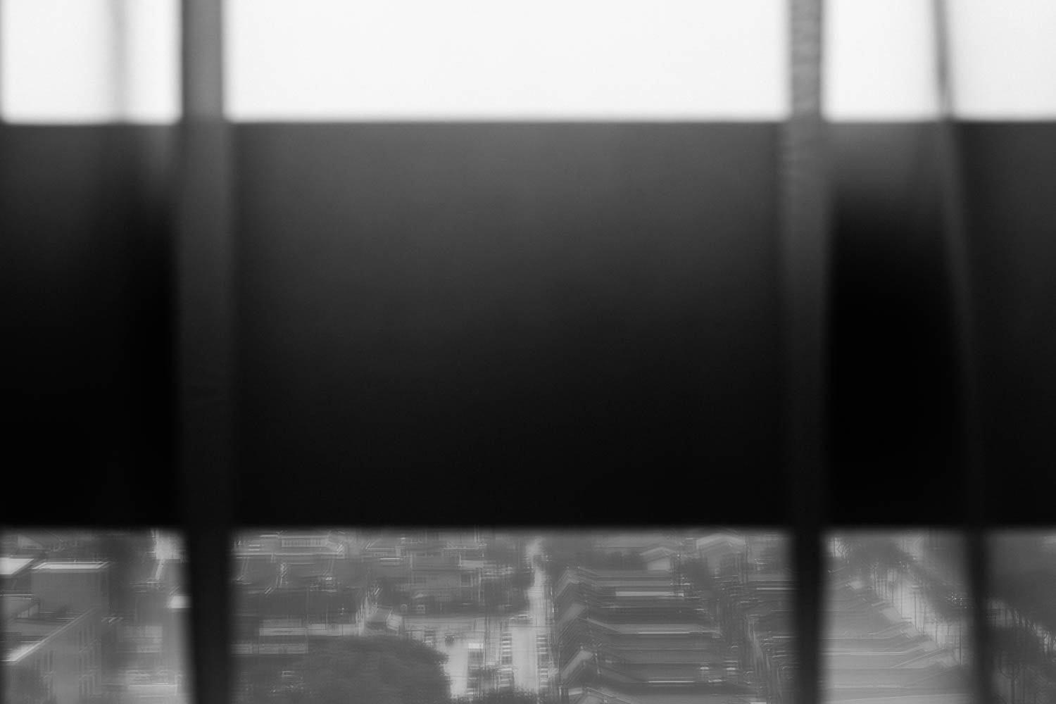 Isolation art, a black and white photo of the streets of TTDI during MCO