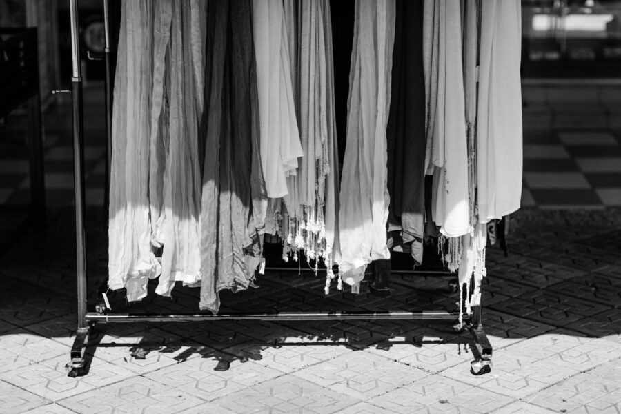 Clothing rack outside a shop in Little India, Brickfields, Kuala Lumpur – Malaysia