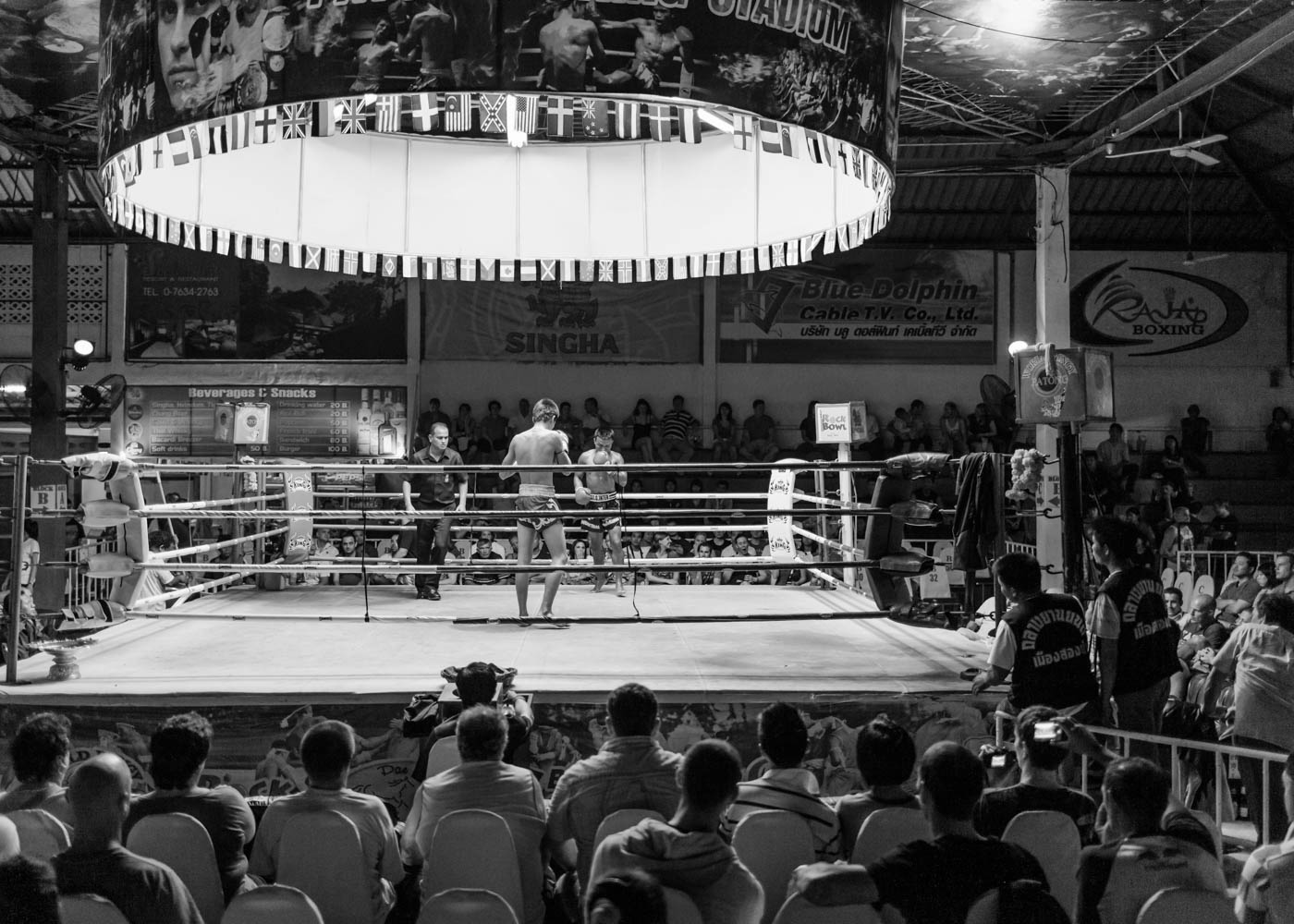 Fight night at the Patong Boxing Stadium - Phuket - Thailand