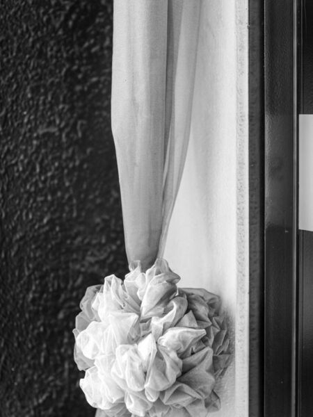 Tulle flower decorating a hotel entrance in TTDI - KL - Malaysia