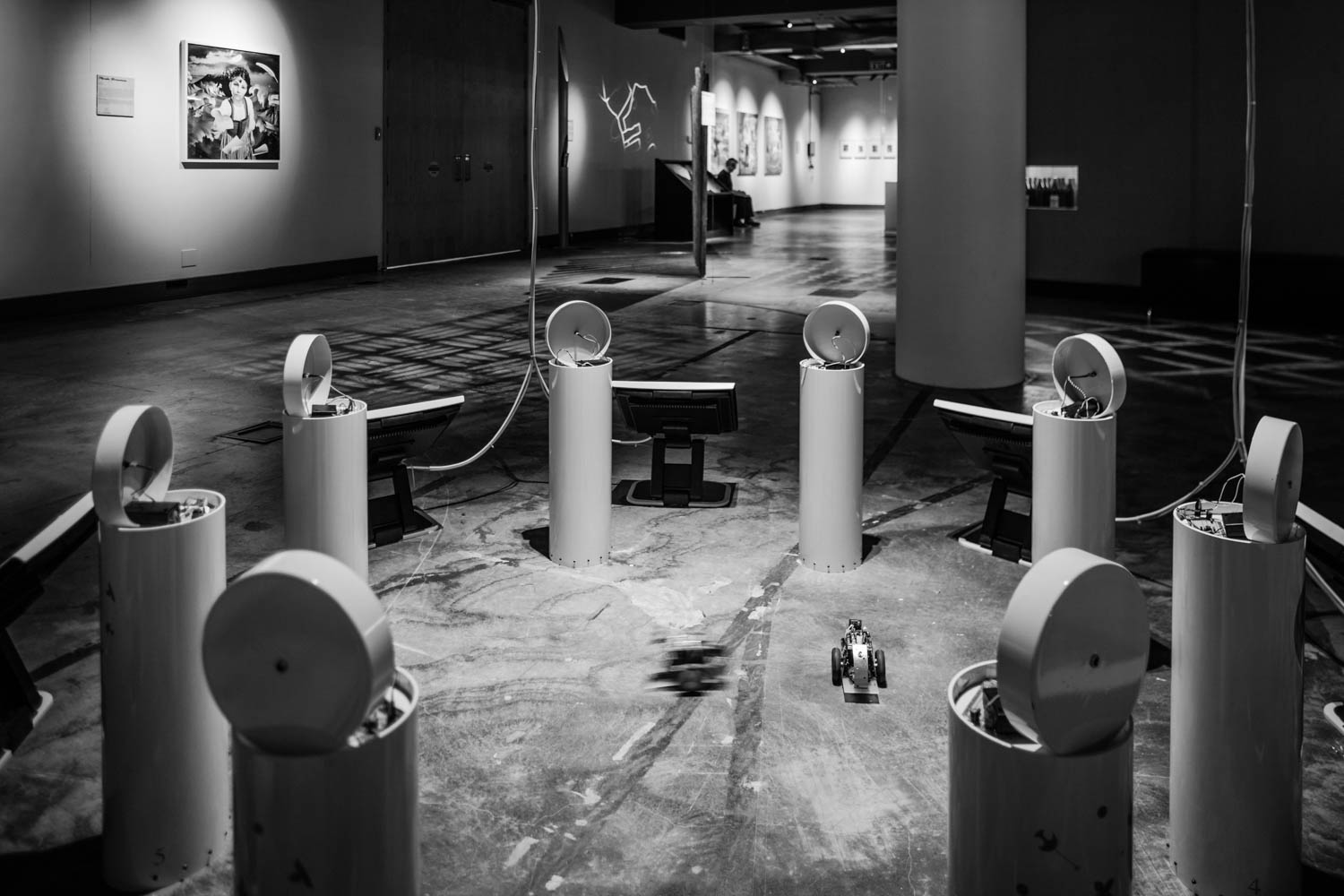Ian M Clothier's haiku robot installation