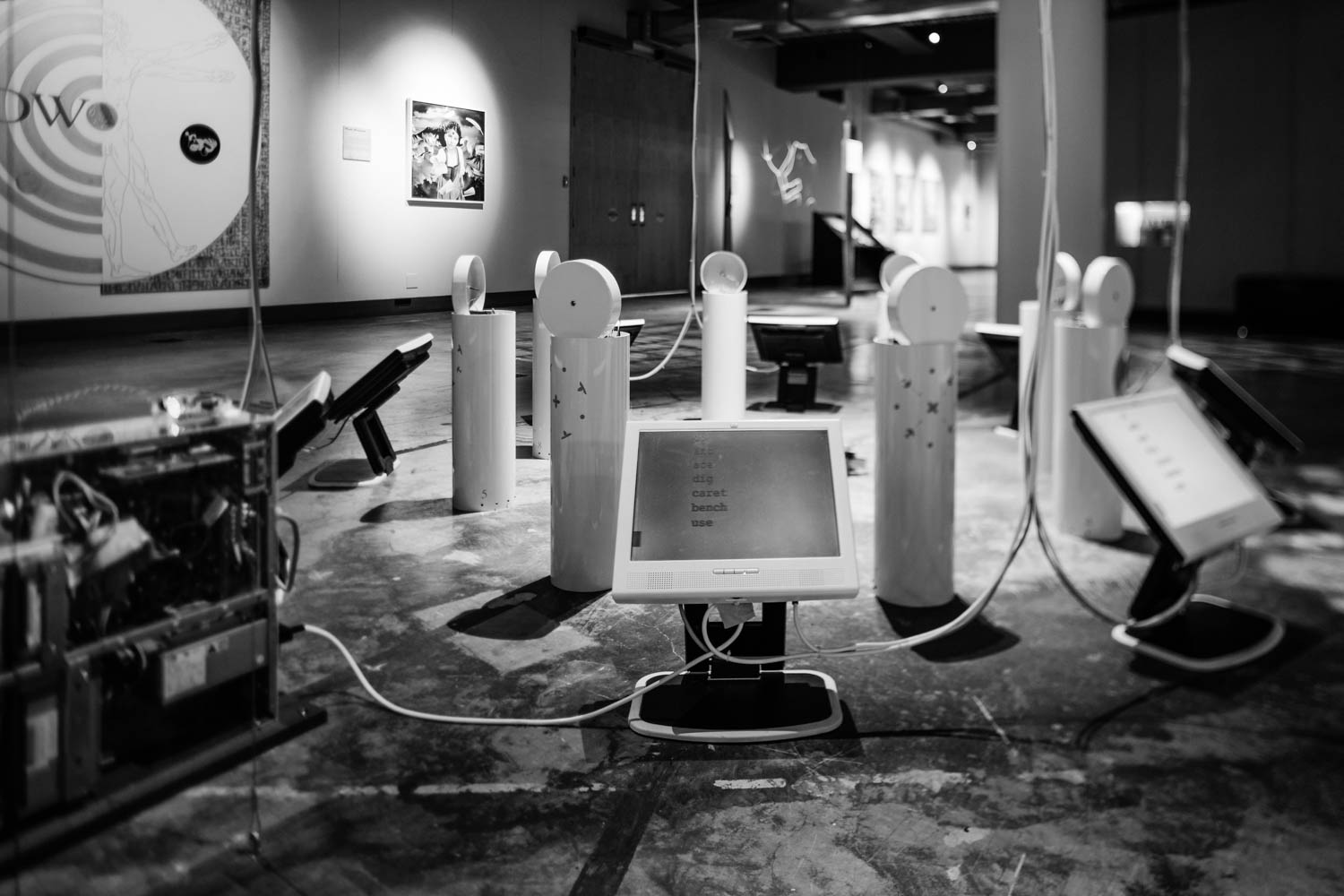 Haiku robot installation at the Pukeariki Museum, New Plymouth, New Zealand