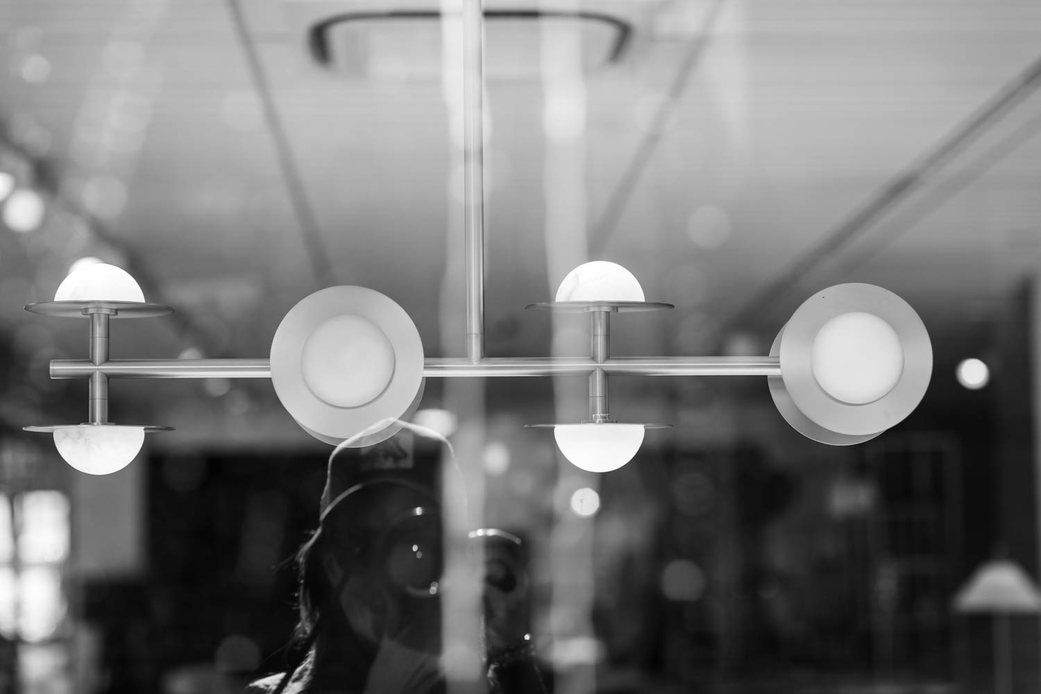 Selfie reflection in a home decor sop window on Ann Street, Fortitude Valley, Brisbane.