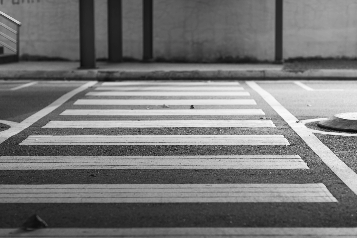 Lines of symmetry pedestrian crossing Taman Tun Dr Ismail township.