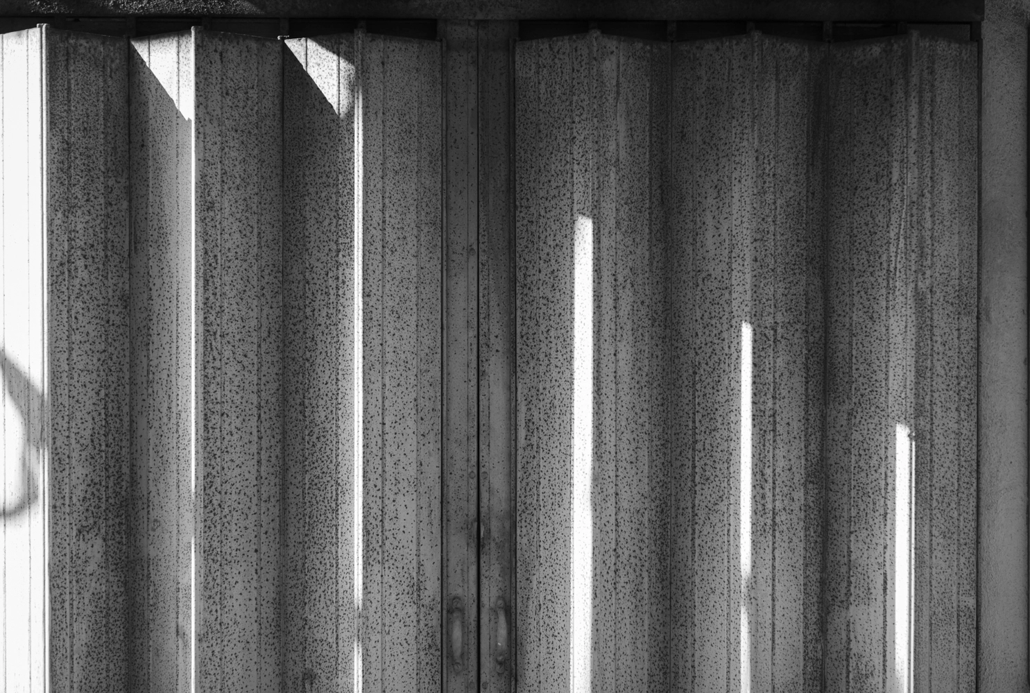 Folding steel doors in Kuala Lumpur.