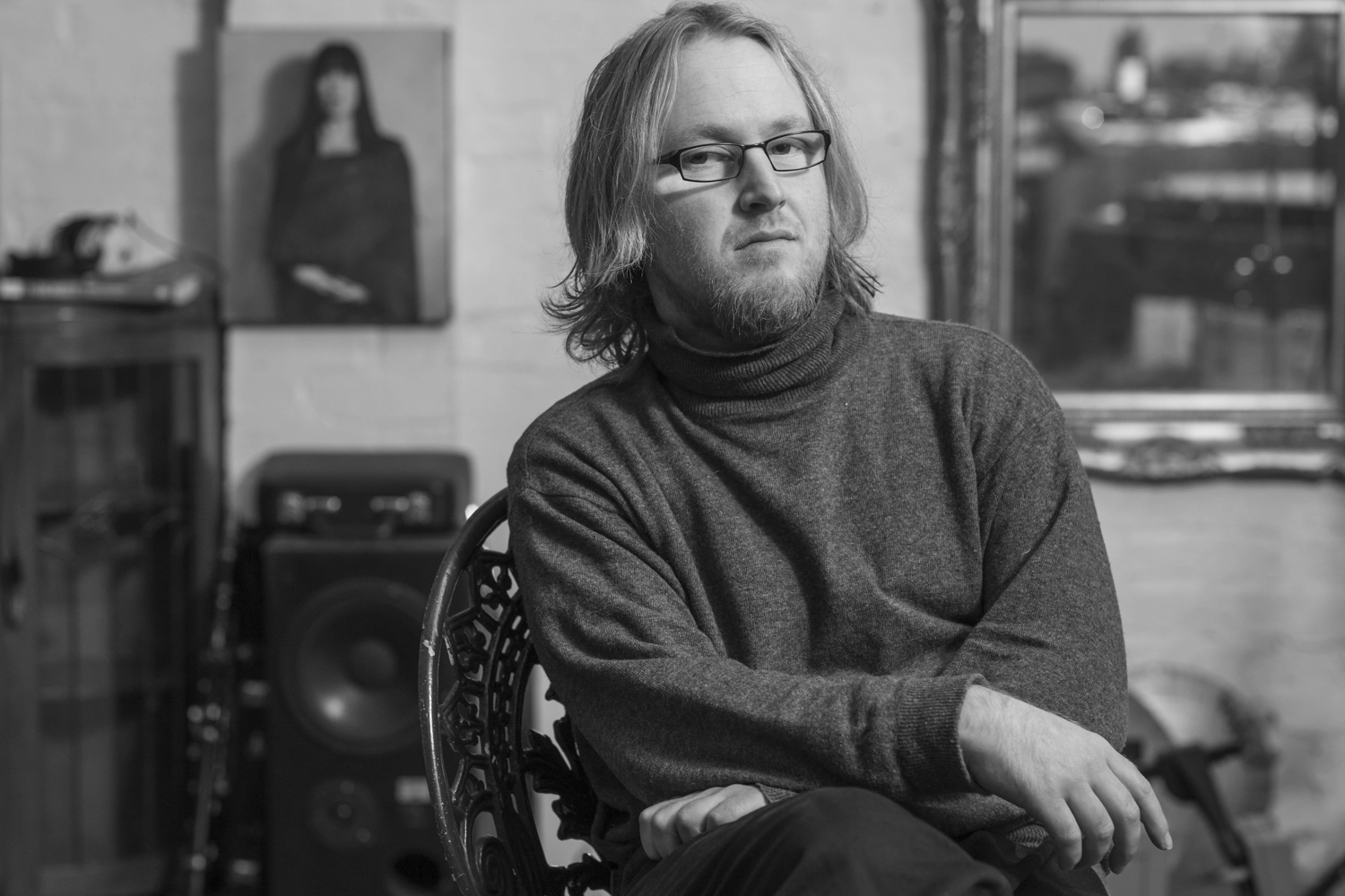 Freeman White sitting for a portrait photograph in 2010.
