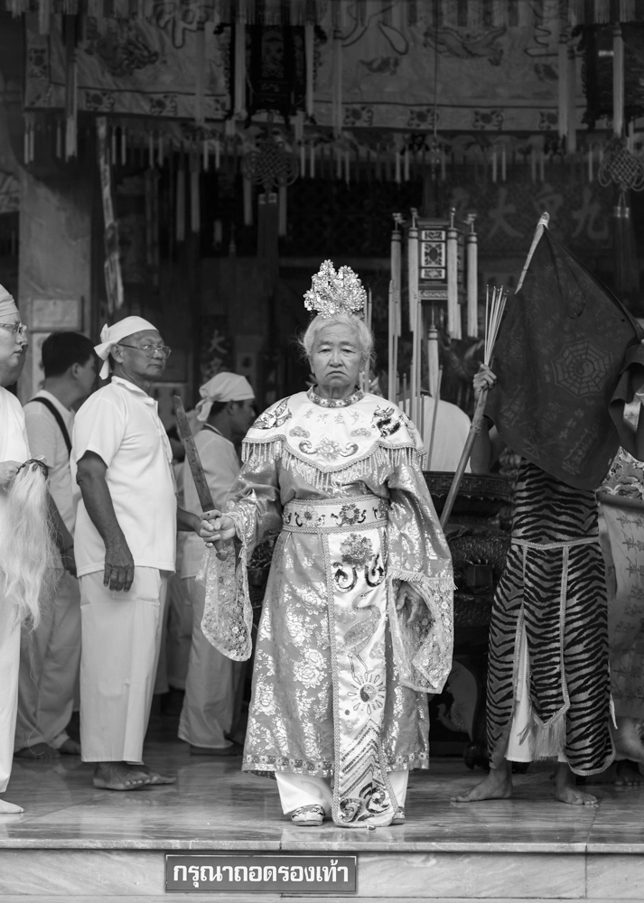 A woman participating in the Pangkun Ceremony.