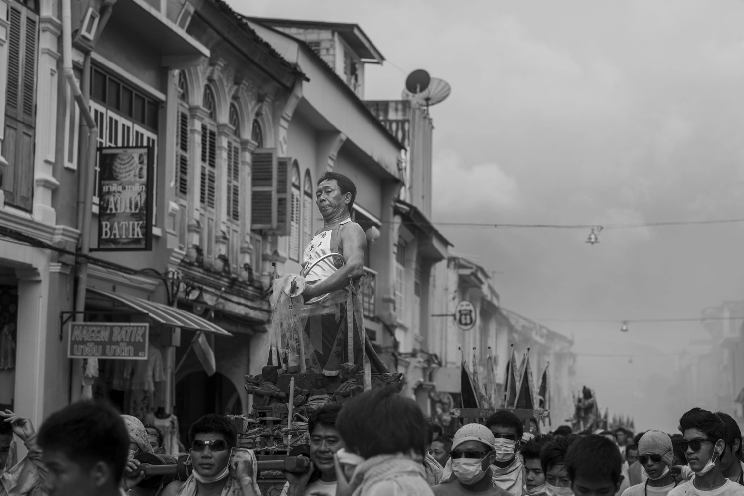 The palanquin procession parade.